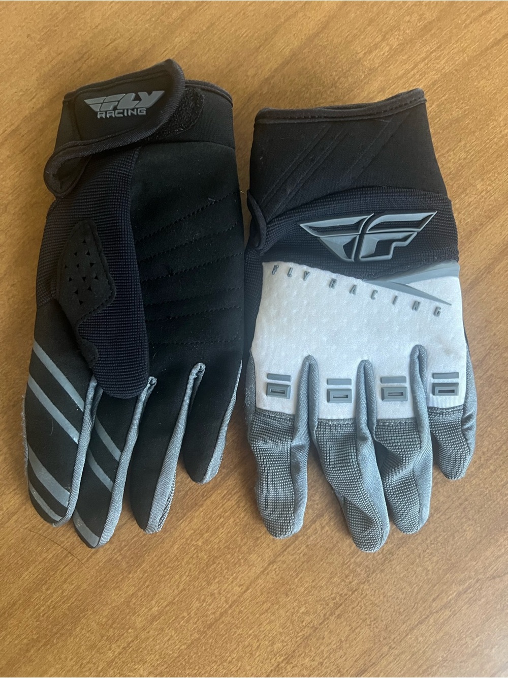Free Fly Apparel Black & Gray Bike Gloves with Logo